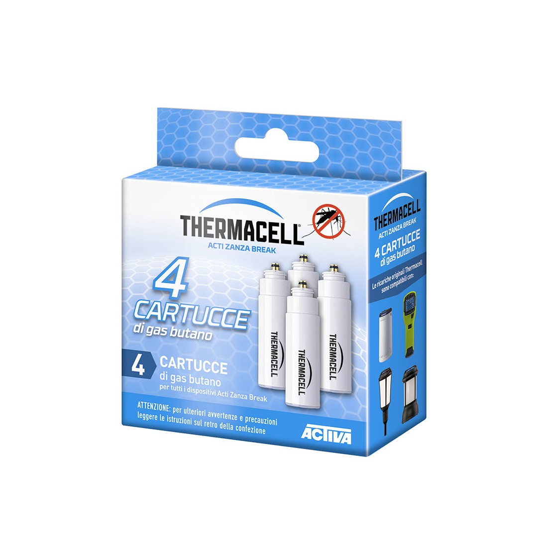 Thermacell ricarica 4 Cartucce gas butano