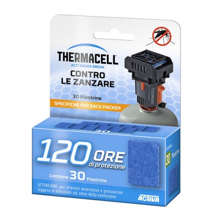 Thermacell ricarica 120 Ore Piastrine Backpacker