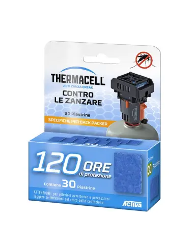 Thermacell ricarica 120 Ore Piastrine Backpacker