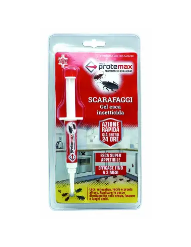 Protemax Esca Gel Fluo Scarafaggi Fluo Siringa 5 gr