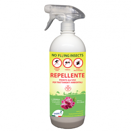 NO FLYING INSECTS - Repellente naturale zanzare formica acari - flacone 1 litro
