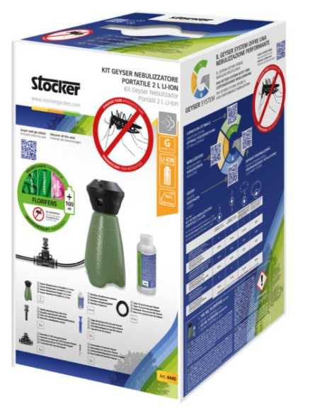 Stocker Kit Geyser Nebulizzatore Portatile verde 2 L con Florifens