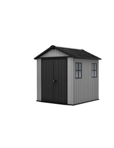 Keter casetta da giardino in resina NEWTON PLUS 757/775 EVOTECH GRIGIO - DOPPIA OPZIONE MONTAGGIO