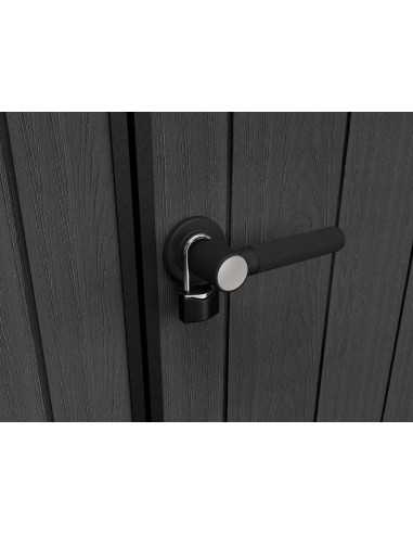 Keter casetta da giardino in resina NEWTON PLUS 757/775 EVOTECH GRIGIO - DOPPIA OPZIONE MONTAGGIO