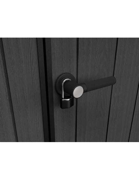 Keter casetta da giardino in resina NEWTON PLUS 757/775 EVOTECH GRIGIO - DOPPIA OPZIONE MONTAGGIO