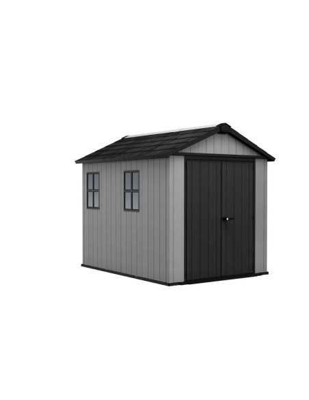 Keter casetta da giardino in resina NEWTON PLUS 759/975 EVOTECH GRIGIO - DOPPIA OPZIONE MONTAGGIO