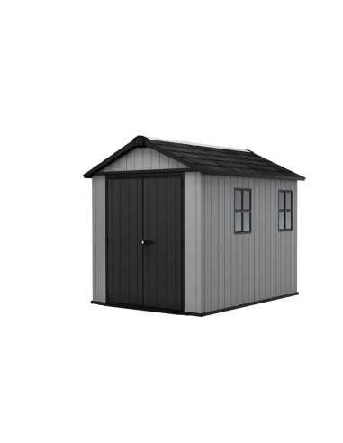 Keter casetta da giardino in resina NEWTON PLUS 759/975 EVOTECH GRIGIO - DOPPIA OPZIONE MONTAGGIO