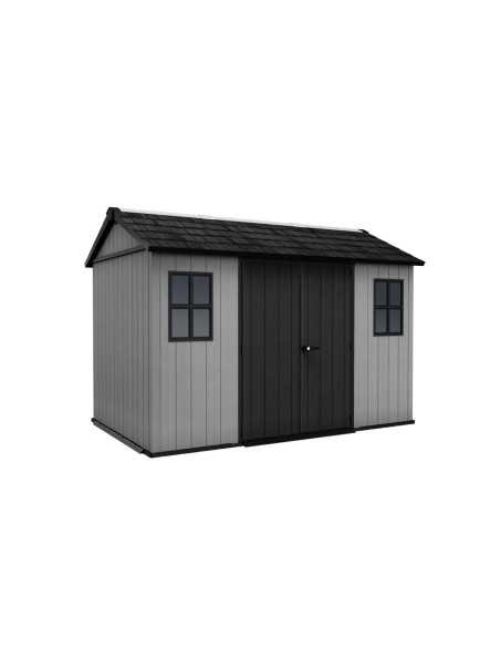 Keter casetta da giardino in resina NEWTON PLUS 7511/1175 EVOTECH GRIGIO - DOPPIA OPZIONE MONTAGGIO