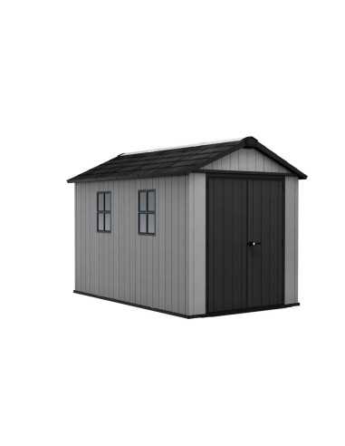 Keter casetta da giardino in resina NEWTON PLUS 7511/1175 EVOTECH GRIGIO - DOPPIA OPZIONE MONTAGGIO