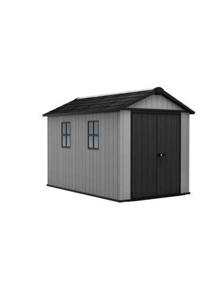 Keter casetta da giardino in resina NEWTON PLUS 7511/1175 EVOTECH GRIGIO - DOPPIA OPZIONE MONTAGGIO