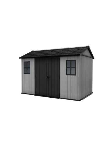 Keter casetta da giardino in resina NEWTON PLUS 7511/1175 EVOTECH GRIGIO - DOPPIA OPZIONE MONTAGGIO