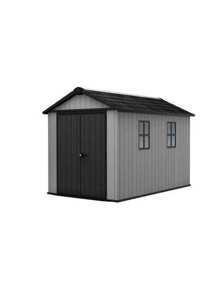 Keter casetta da giardino in resina NEWTON PLUS 7511/1175 EVOTECH GRIGIO - DOPPIA OPZIONE MONTAGGIO