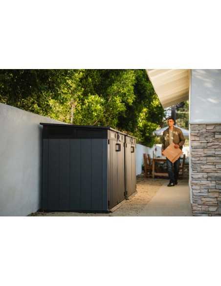 Keter contenitore da giardino in resina CORTINA MEGA EVOTECH GRIGIO