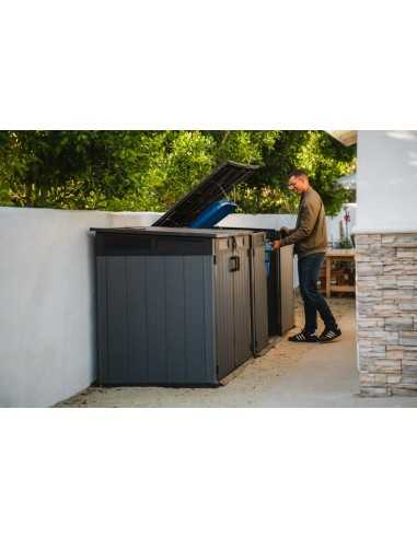 Keter contenitore da giardino in resina CORTINA MEGA EVOTECH GRIGIO