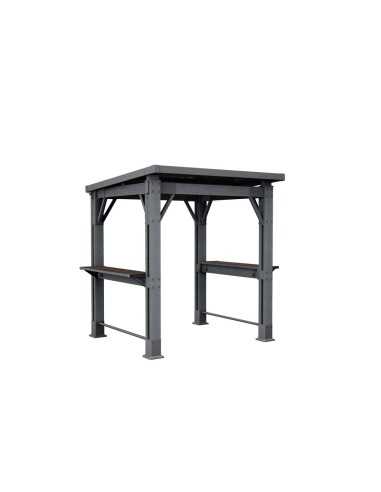 Keter arredo giardino in resina GRILL GAZEBO SIGNATURE WALNUT