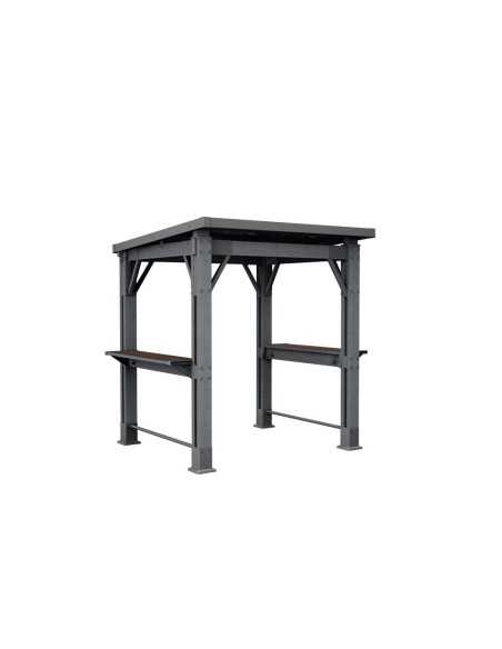 Keter arredo giardino in resina GRILL GAZEBO SIGNATURE WALNUT