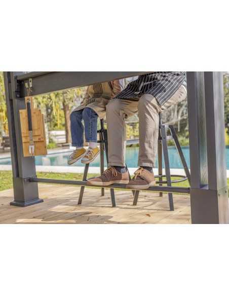 Keter arredo giardino in resina GRILL GAZEBO SIGNATURE WALNUT