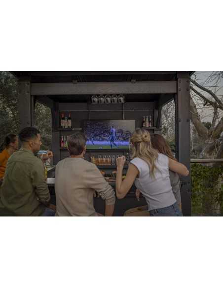 Keter arredo giardino in resina BAR GAZEBO SIGNATURE WALNUT