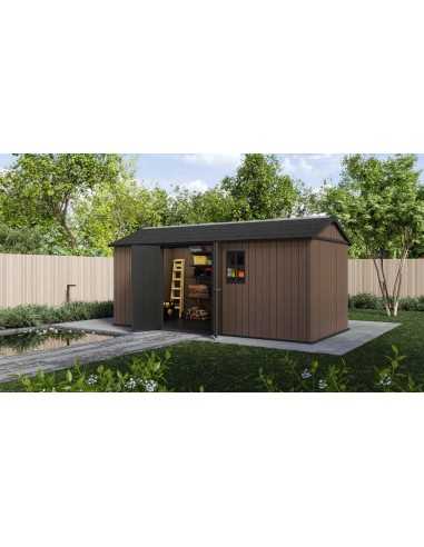 Keter casetta da giardino in resina NEWTON PLUS 7517/1775 EVOTECH+ - DOPPIA OPZIONE MONTAGGIO