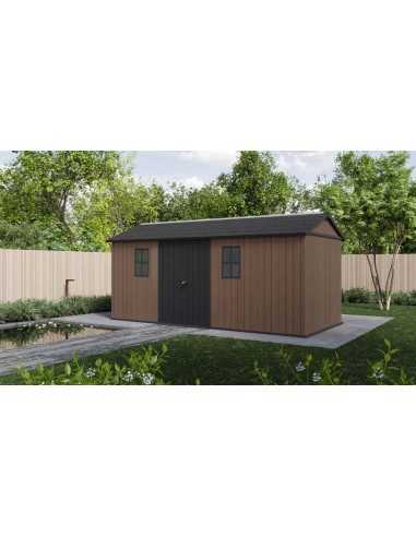 Keter casetta da giardino in resina NEWTON PLUS 7517/1775 EVOTECH+ - DOPPIA OPZIONE MONTAGGIO