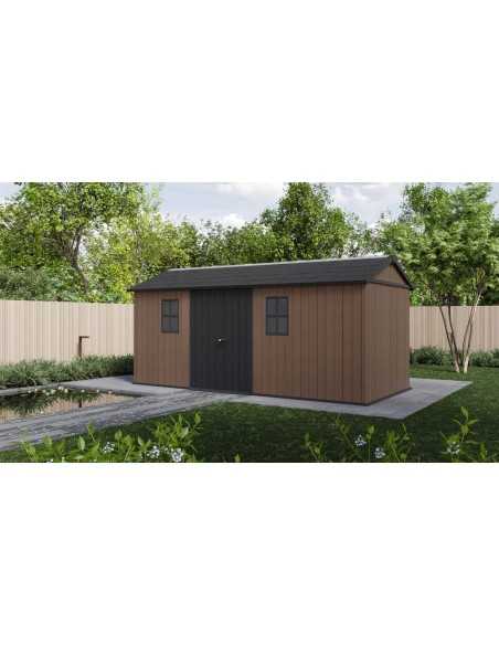 Keter casetta da giardino in resina NEWTON PLUS 7517/1775 EVOTECH+ - DOPPIA OPZIONE MONTAGGIO