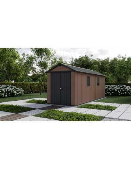 Keter casetta da giardino in resina NEWTON PLUS 7517/1775 EVOTECH+ - DOPPIA OPZIONE MONTAGGIO