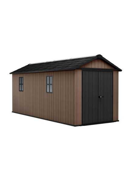 Keter casetta da giardino in resina NEWTON PLUS 7517/1775 EVOTECH+ - DOPPIA OPZIONE MONTAGGIO