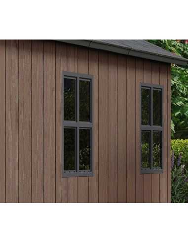 Keter casetta da giardino in resina NEWTON PLUS 7517/1775 EVOTECH+ - DOPPIA OPZIONE MONTAGGIO