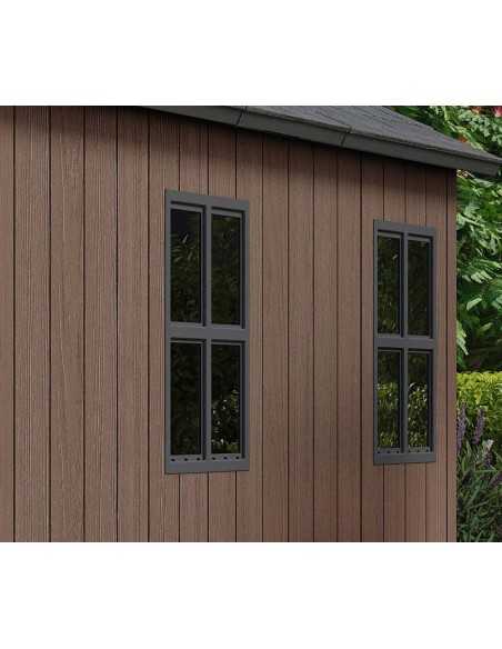 Keter casetta da giardino in resina NEWTON PLUS 7517/1775 EVOTECH+ - DOPPIA OPZIONE MONTAGGIO