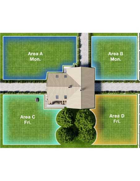 ECOVACS GOAT O1200 LiDAR PRO - Robot Tagliaerba fino a 1200 mq - Care Kit e Garage Omaggio