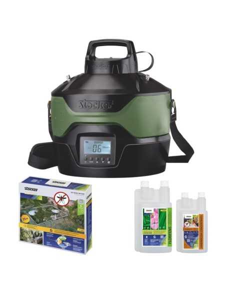 Nebulizzatore antizanzare da giardino a batteria Stocker Geyser 4 litri KIT Plus