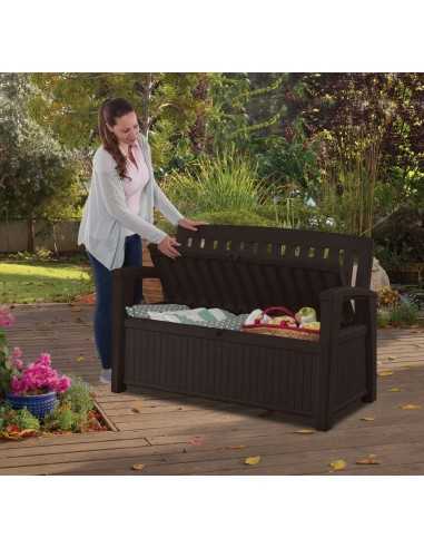 Keter panca da giardino PATIO BENCH GRAFITE