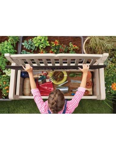 Keter panca da giardino EDEN BENCH BEIGE