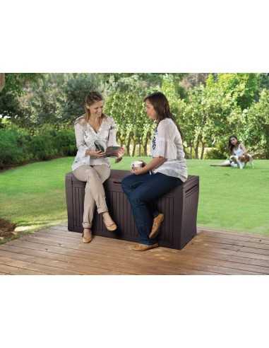 Keter cassapanca da giardino COMFY MARRONE - ECOM PACK