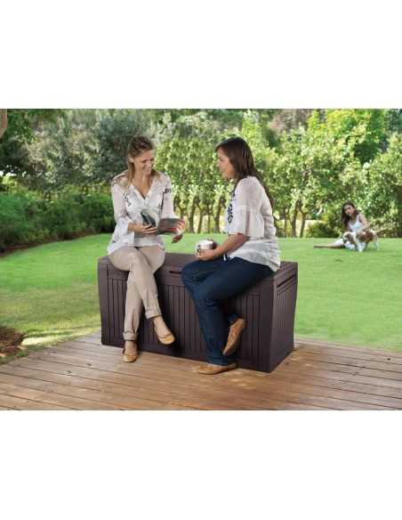 Keter cassapanca da giardino COMFY MARRONE - ECOM PACK