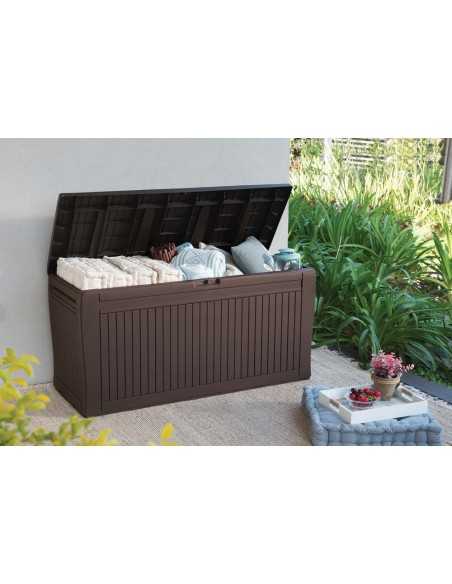 Keter cassapanca da giardino COMFY MARRONE - ECOM PACK