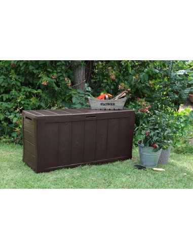 Keter cassapanca da giardino SHERWOOD MARRONE - ECOM PACK