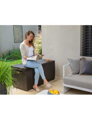 Keter cassapanca da giardino SPRINGWOOD MARRONE
