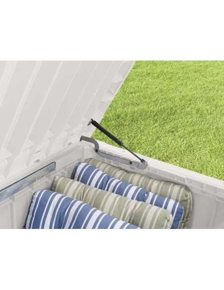 Keter cassapanca da giardino BRIGHTWOOD BIANCO - ECOM PACK