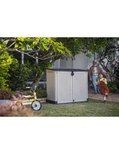 Keter Contenitore da giardino STORE-IT-OUT MIDI BEIGE - ECOM PACK