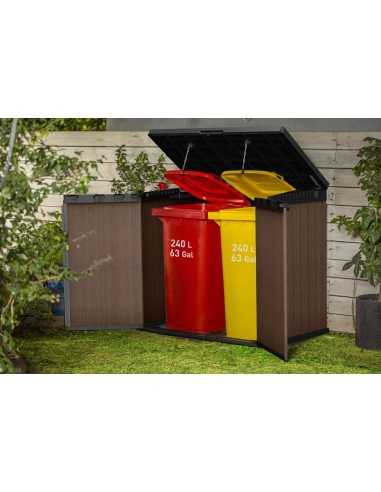 Keter Contenitore da giardino STORE-IT-OUT DARWIN MARRONE EVOTECH+