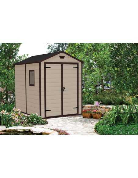 Keter casetta da giardino in resina MANOR 6x8 BEIGE
