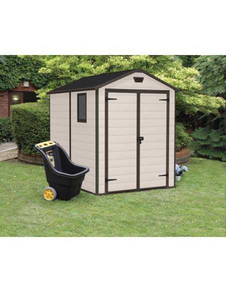 Keter casetta da giardino in resina MANOR 6x8 BEIGE