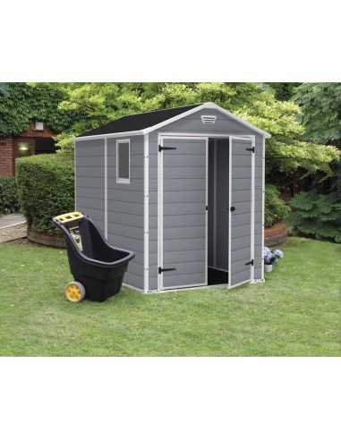 Keter casetta da giardino in resina MANOR 6x8 GRIGIO