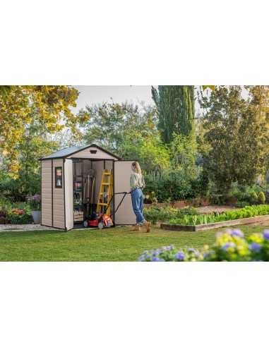 Keter casetta da giardino in resina MANOR 6x5 BEIGE