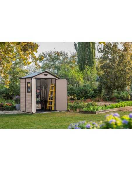 Keter casetta da giardino in resina MANOR 6x5 BEIGE