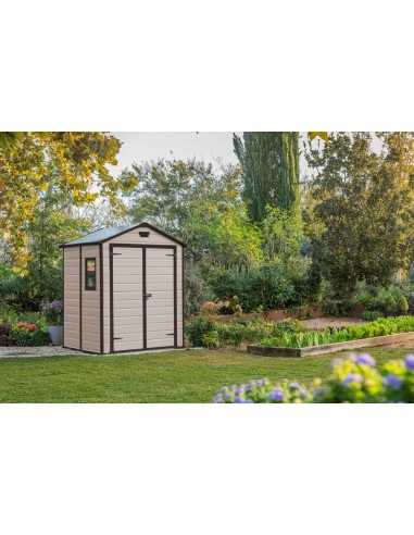 Keter casetta da giardino in resina MANOR 6x5 BEIGE