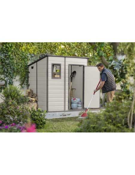 Keter casetta da giardino in resina MANOR PENT 6x6 BEIGE
