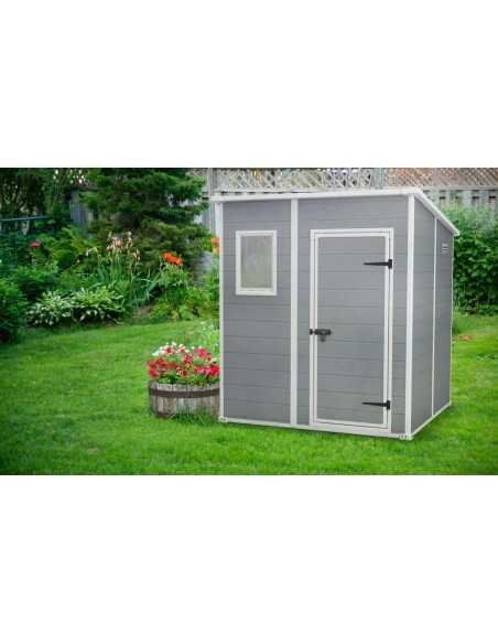 Keter casetta da giardino in resina MANOR PENT 6x6 GRIGIO