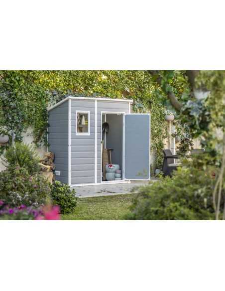 Keter casetta da giardino in resina MANOR PENT 6x4 GRIGIO